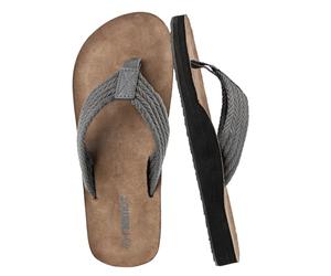 riemot Chanclas Hombre,Sandalias Hombre Verano con Soporte para el Arco,Chanclas de Ducha Antideslizantes para Playa, Piscina,Flip Flops Suaves y Amortiguadoras Gris-EU46
