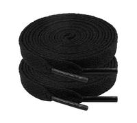 riemot Cordones Planos para Zapatillas Deporte - Cordones Antideslizantes y Resistentes - Cordones 8mm Anchos para Zapatillas para Running,Botas de Montaña -Unisex Adulto y Niño Negro-140