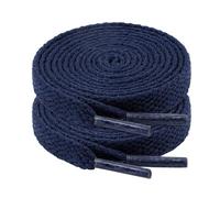 riemot Cordones Planos para Zapatillas Deporte - Cordones Antideslizantes y Resistentes - Cordones 8mm Anchos para Zapatillas para Running,Botas de Montaña -Unisex Adulto y Niño Marina-120