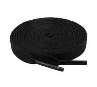 riemot Cordones Planos para Zapatillas Deporte - Cordones Antideslizantes y Resistentes - Cordones 8mm Anchos para Zapatillas para Running,Botas de Montaña -Unisex Adulto y Niño Negro-140