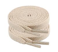 riemot Cordones Planos para Zapatillas Deporte - Cordones Antideslizantes y Resistentes - Cordones 8mm Anchos para Zapatillas para Running,Botas de Montaña -Unisex Adulto y Niño Beige-100