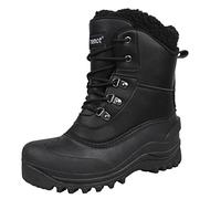 riemot Impermeabilización Botas de Nieve para Hombre y Mujer Botas de Invierno Forro Térmico Antideslizante Cómodo Zapatos de Invierno,Negro EU43