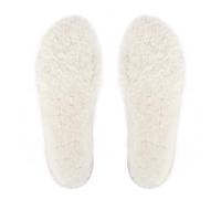riemot Plantillas de Piel de Oveja Mujer Hombre, Calidas Cómodo y Suaves Plantillas Termicas para Botas de Nieve, Zapatos de Invierno Beige EU 44