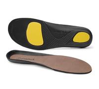 riemot Plantillas de Piel para Hombre y Mujer, Plantillas Absorción de Impacto Amortiguación para el Dia a Dia, Senderismo, Trabajo, Correr Marrón EU 41
