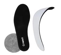 riemot Plantillas Memory Foam Hombre Mujer, Plantillas Confort de Tejido de Rizo Suave y Absorbente, Plantilla de Recambio para Zapatillas, Deportivas, Sneakers y Calzado Diario, Negro, 42 EU