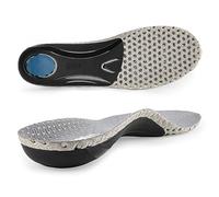 riemot Plantillas Ortopédicas para Alivio de Dolor en los Pies, Soporte de Arco, Fascitis Plantar, Pie Plano, Comodidad y Transpirabilidad, para Correr y Estar de Pie Todo el Día, Unisex, Gris,45 EU