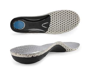 riemot Plantillas Ortopédicas para Alivio de Dolor en los Pies, Soporte de Arco, Fascitis Plantar, Pie Plano, Comodidad y Transpirabilidad, para Correr y Estar de Pie Todo el Día, Unisex, Gris,45 EU