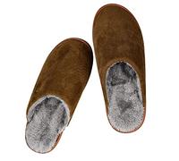 riemot Zapatillas de Estar por Casa de Hombre Verano Pantuflas de Hombre Ligero Antideslizantes Pantuflas Memory Foam Suave y Cómodo para Interior y Exterior Marrón EU42-43