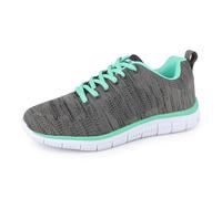 riemot Zapatillas de Running para Mujer Hombre, Transpirables y Ligeras, Ideales para Fitness Senderismo Trabajo y Actividades Diarias al Aire Libre, Gris, 38 EU