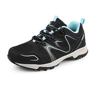 Riemot Zapatillas Mujer Impermeables para Senderismo y Montaña,Calzado de Trekking Antideslizante,Zapatos Deportivos Mujer Ligero y Transpirable,Puntera Reforzada Zapatillas de Montaña Negro Azul-EU42