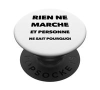Rien Ne Marche Ingénieur Informatique Helpdesk Panne Travail PopSockets PopGrip Adhesivo