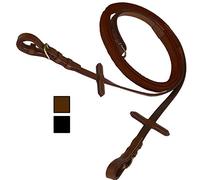 Riendas daslö Pony (acero inoxidable) (Piel con fundas de goma Cuero _