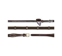 Riendas de cuero para caballo con paradas Dy'on 5/8" Full