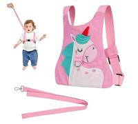 Riendas para bebé, riendas para caminar 1 año, arnés rosa para niños pequeños anticaídas y antipérdida, arnés de seguridad para niños pequeños, arnés de caminar para bebés y niñas pequeñas