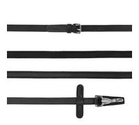 Riendas para caballo de cuero antideslizantes unilateral con clip QHP Poney