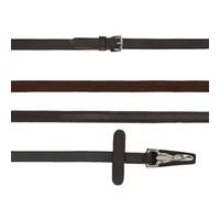 Riendas para caballo de cuero antideslizantes unilateral con clip QHP Poney