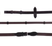 Riendas Rein biothane con stops QHP - Negro / Pony