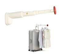 Rieoany 2 pcs Tendederos Plegables de Viaje Portátil Tendederos Retráctil de 4 Orificios Pequeño Tendedero Que Ahorra Espacio Clothes Drying Rack para el Balcón del Dormitorio del Hotel Blanco