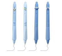 Rieoany Boligrafos Borrable 4 Piezas Recambio De 0,5 Mm Azul Boligrafos Borrablesborrador Incluido Boligrafo Borrable No Cansa Las Manos BolíGrafo De PapeleríA Para Estudiantes, Escuela, Oficina