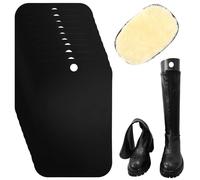 Rierously 10 piezas de plástico bota árbol, altas bota moldes insertos, negro, mantienen las botas en posición vertical para señoras y hombres (32cm)