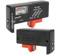 Rierousy Battery Tester Universal, Tester Pilas, Domésticas, Comprobador de Pilas para Comprobar el Estado de Carga de las Pilas de Botón AA AAA C D 9V 1,5V