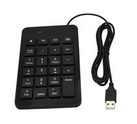 Riertostng Teclado numérico con cable USB de 5 pies, teclado numérico multifuncional de 23 teclas, para contabilidad, finanzas, supermercados, bancos, etc.