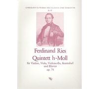 RIES F. - Quinteto Op.74 para Violin, Viola, Violoncello, Contrabajo y Piano (Partes)