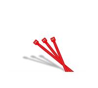 Riesel Cable Tie Fija Tus Guardabarros de Forma Segura a tu Bicicleta (Paquete de 25), Unisex Adulto, Rojo, Talla única