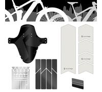 Riesel Design 1 Guardabarros Mudguard de Polietileno para ATV con Elegantes ataduras de Cables, Guardabarros y Guardabarros Modernos para Todos los tamaños de Bicicleta
