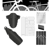 Riesel Design 1 Guardabarros Mudguard de Polietileno para ATV con Elegantes ataduras de Cables, Guardabarros y Guardabarros Modernos para Todos los tamaños de Bicicleta