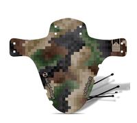 Riesel Design 2023/24 Mudguard - Guardabarros de Polietileno para MTB con Bridas de Cables, Guardabarros Elegante y Guardabarros Moderno para Todos los tamaños de Bicicleta de Camuflaje Pixel