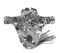 Riesel Design Schlamm Guardabarros Delantero, Unisex, Bomb Eyecatcher Ultra Black, Talla única