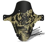 Riesel Design - Guardabarros Mudguard KOL:OSS XL MTB con Bridas para Cables - Guardabarros Elegante para MTB - Protección contra Salpicaduras para Todos los tamaños de Ruedas - 2023/24 (Alpine)