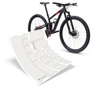 Riesel Design - Kit de protección para Cuadro de Bicicleta con Cinta Adhesiva de 3000 Pulgadas, película Protectora Elegante, 17 Formas Autoadhesivas, Transparente