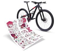 Riesel Design - Kit de protección para Cuadro de Bicicleta Frame:Tape 7,620.0 cm - Elegante película Protectora - 17 Formas Autoadhesivas - Candy