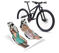 Riesel Design - Kit de protección para Horquillas de Bicicleta (2 Piezas) - Tape 3000 Honeycomb -Camo