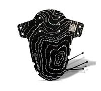 Riesel Design Mudguard Criss:Cross - Guardabarros Delantero de Bicicleta con Bridas para Bicicleta Cyclo Cross y Gravel Bike/Guardabarros Delantero para Horquilla
