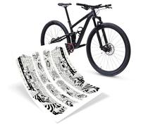 Riesel Design Protecciones Pegatinas Triángulo Trasero Marco de Bicicleta - Tape 3000 Honeycomb - Vanlife