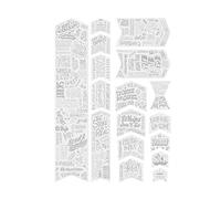 Riesel Design - Protector de Cuadro de Bicicleta Frame: Guard - Película Protectora Elegante para Bicicleta - 17 Pegatinas - Made in Germany - Slang White para Marco Oscuro