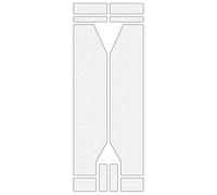 Riesel Design - Protector de Horquilla de Bicicleta Fork:Guard Clear - Película Protectora Elegante para Bicicleta compuesta de 2 Grandes Formas Autoadhesivas, para Horquillas Colgantes y rígidas