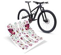 Riesel Design - Protectores autoadhesivos, triángulo Trasero, Marco de Bicicleta - Tape 3000 Honeycomb - Candy