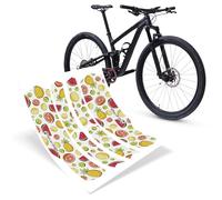 Riesel Design - Protectores autoadhesivos, triángulo Trasero, Marco de Bicicleta - Tape 3000 Honeycomb - Fruta