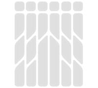 Riesel Design - Re:Flex Everywhere - Kit 22 pegatinas reflectantes para cuadro de bicicleta - Seguridad en Le Noir - Made in Germany - Silver