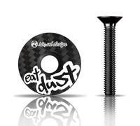 Riesel Design - Tapón de Cabeza de Carbono con Tornillos de Aluminio para Bicicleta de Carreras, Gravel, Cyclocross, MTB/Potence y Tapa de Juego de dirección para Todas Las Varillas de Horquilla