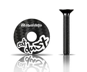 Riesel Design - Tapón de Cabeza de Carbono con Tornillos de Aluminio para Bicicleta de Carreras, Gravel, Cyclocross, MTB/Potence y Tapa de Juego de dirección para Todas Las Varillas de Horquilla