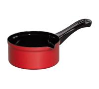 Riess 0034-020 - Cacerola de mango para bebé, sin cubierta, esmaltada, color rojo, para gas, cerámica y horno, 14 cm, 0,75 l