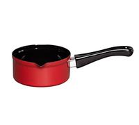 Riess 0034-020 - Cacerola de mango para bebé, sin cubierta, esmaltada, color rojo, para gas, cerámica y horno, 14 cm, 0,75 l