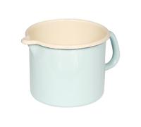 Riess, 0041-006 - Vaso para sorber 14, clásico, color turquesa, diámetro 14 cm, altura 12,5 cm, capacidad 1,7 litros, esmalte, inducción