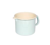 Riess, 0041-006 - Vaso para sorber 14, clásico, color turquesa, diámetro 14 cm, altura 12,5 cm, capacidad 1,7 litros, esmalte, inducción