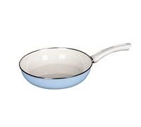 Riess, 0042-032 - Sartén de cristal de cerámica BLUE 24 (24 cm de diámetro, 5,6 cm, capacidad 1,8 litros, esmalte, azul, inducción)